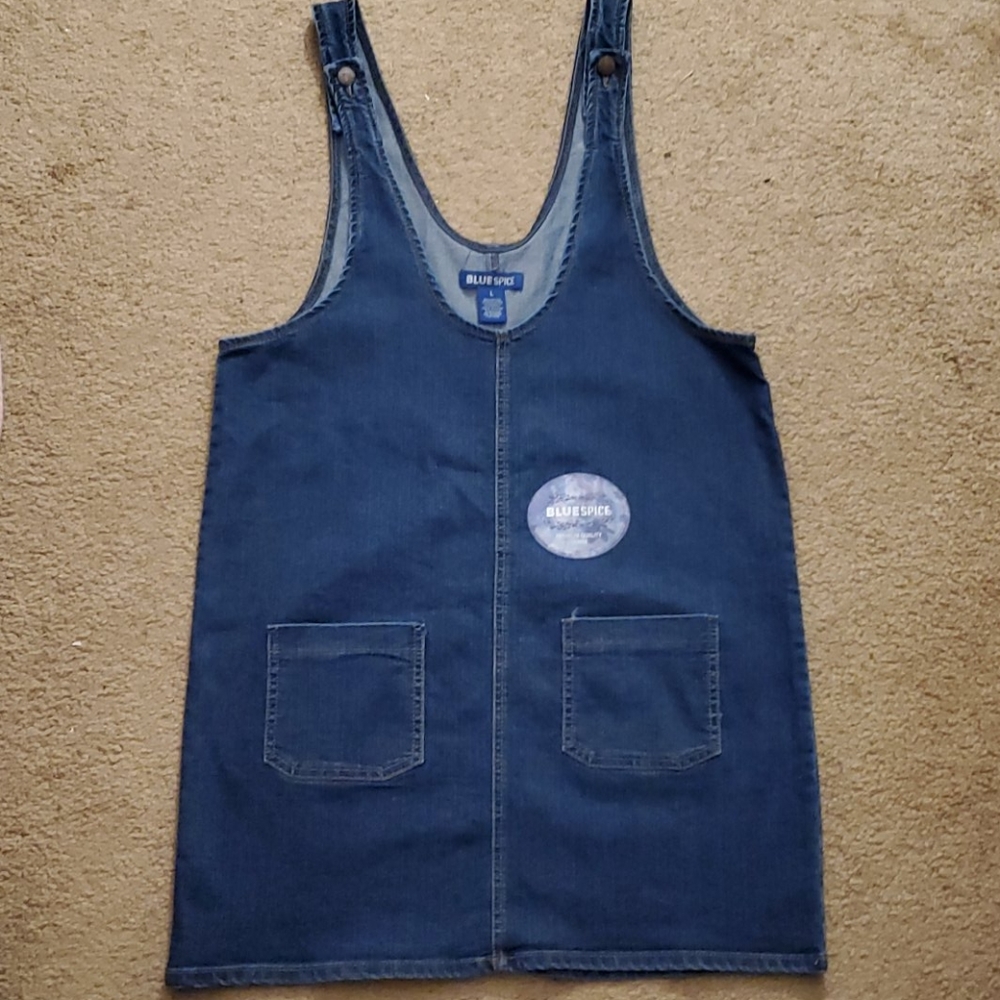 Jean overall dress